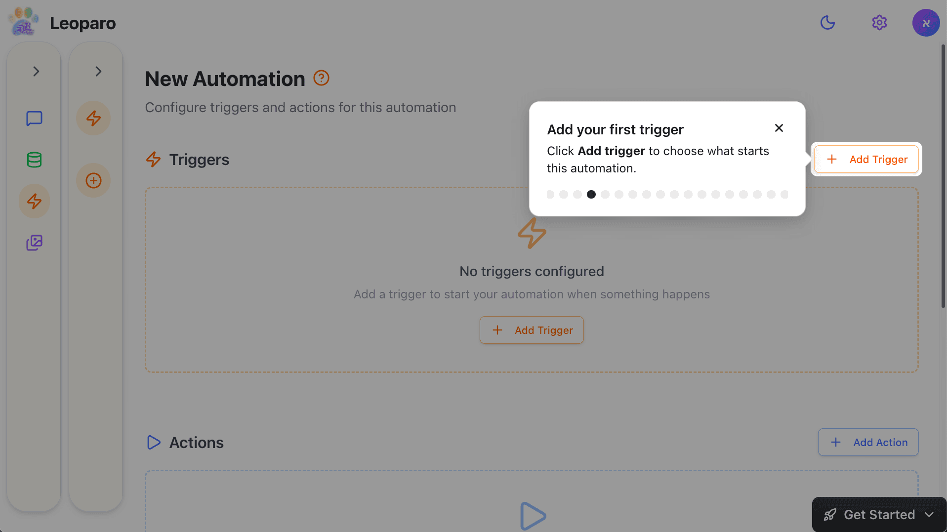 Add your first trigger