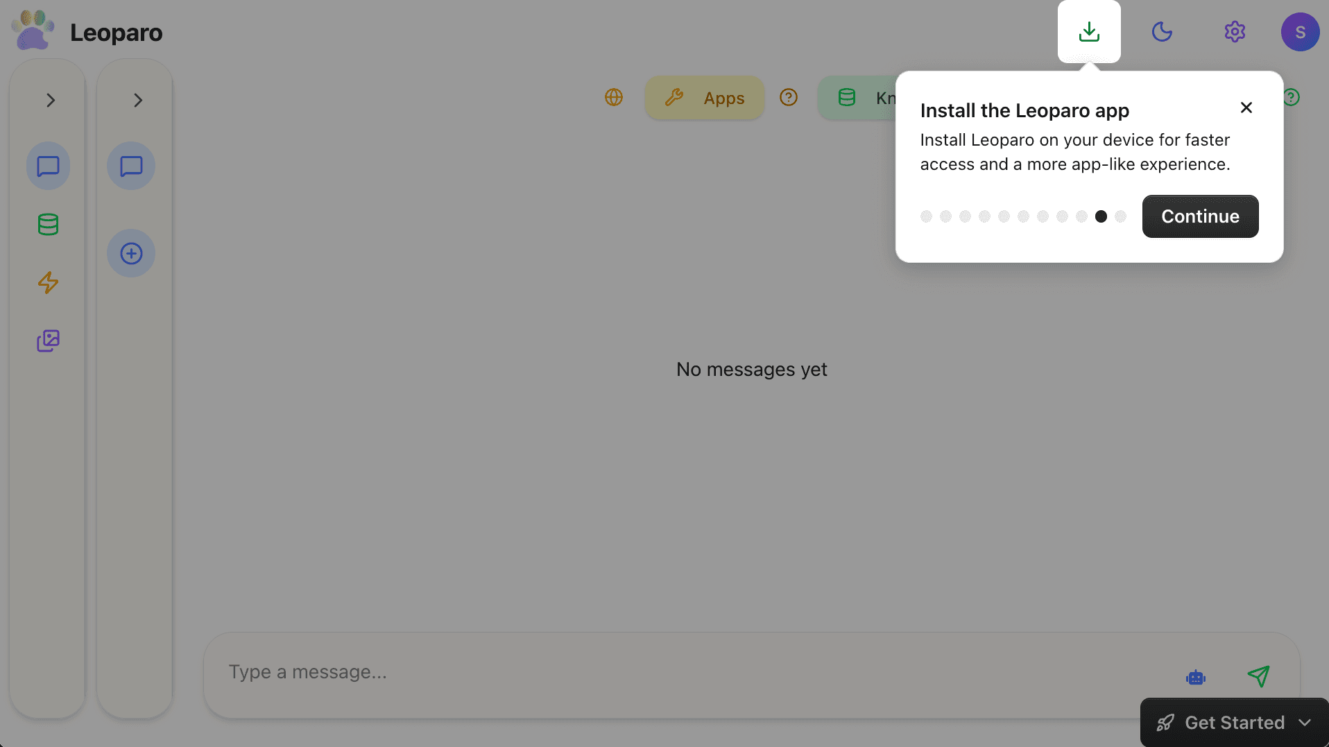 Install the Leoparo app