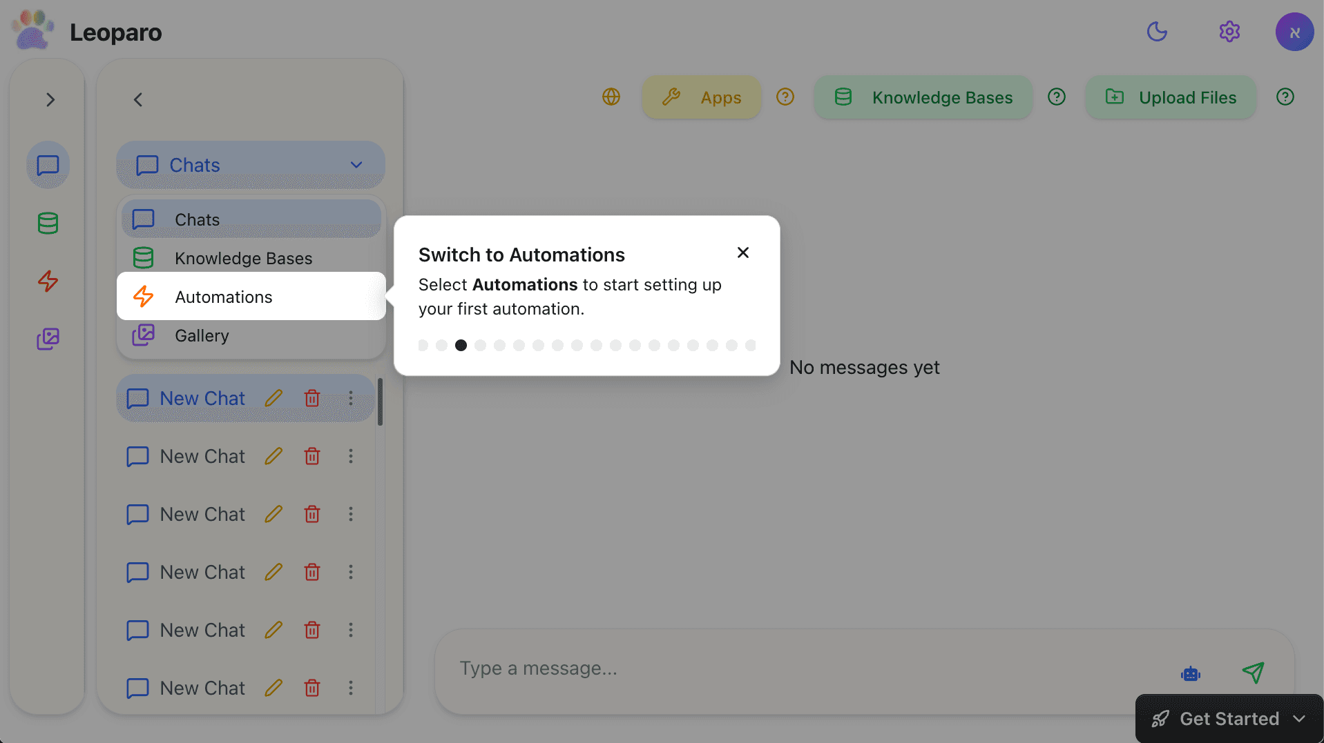 Switch to Automations