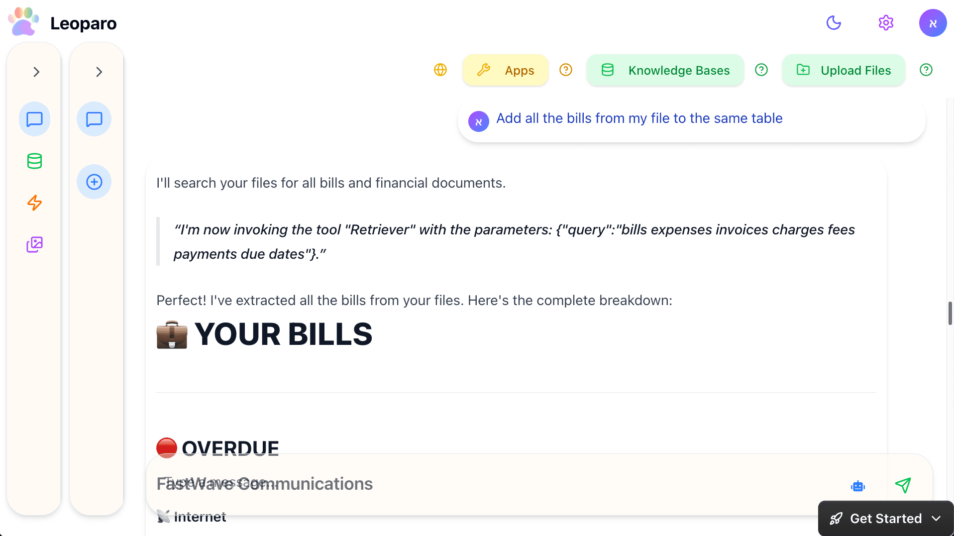 You are chatting with your document
